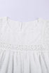 Flutter Sleeves Sheer Textured Babydoll Top